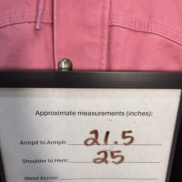 Carhartt Sandstone Sherpa Lined Hooded Vest Pink Large - Picture 5 of 8